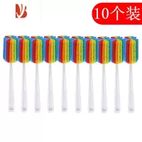 三维工匠10个长柄杯刷奶瓶刷套装清洁洗杯子涮子家务器刷杯器家用小刷子