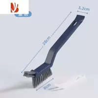 三维工匠V型地缝刷卫生间刷子门窗缝隙刷子洗墙洗脸盆浴缸瓷砖硬毛清洁刷