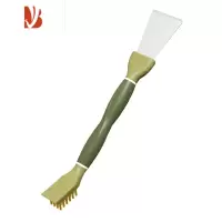 三维工匠厨房双头清洁铲加厚油烟铲煤气灶台面缝隙刷除污刀冰箱除霜铲刀
