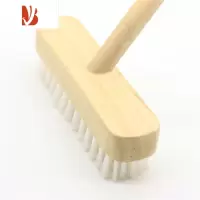 三维工匠木柄硬毛地刷清洁刷墙面厨房浴室卫生间酒店地毯洗地大号长柄地刷