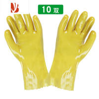 三维工匠全浸塑杀鱼橡胶止滑加厚全胶皮防水防滑工作耐磨防油劳保手套
