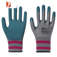 三维工匠手套劳保耐磨工作轮胎橡胶耐磨王胶皮工地干活劳动尼龙浸胶乳胶薄