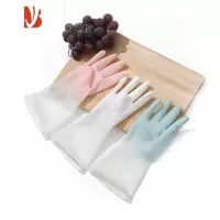 三维工匠洗碗手套女冬季家用胶皮家务清洁厨房刷碗耐用橡胶乳胶防水洗衣服