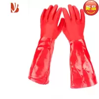 三维工匠洗碗手套防水橡胶加绒加厚保暖洗衣服胶皮 厨房耐用清洁家务