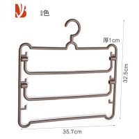 三维工匠多多层裤架裤子衣架衣柜收纳挂架家用魔术晾晒衣架裤夹挂架