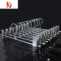 三维工匠裤夹强力家用不锈钢色可调节晾裤子夹子裤架裙夹带夹库夹子服装店