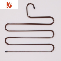 三维工匠衣柜多S型魔术铁艺裤架 多层防滑裤夹 秀 男女款衣架