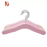 三维工匠衣架服装店女装专用防滑木质衣撑家用挂衣实木裤夹子定制logo衣挂