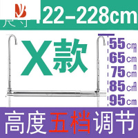 三维工匠阳台晾衣架304伸缩晾衣杆升降凉衣架晒被子器家用不锈钢凉衣捍