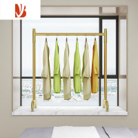 三维工匠飘窗晾衣架落地卧室折叠器儿童烘挂衣架阳台凉杆家用衣服架