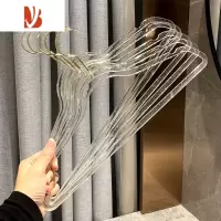 三维工匠衣架轻奢高级ins风少女心家用挂衣衣撑透明晾衣服架子收纳架
