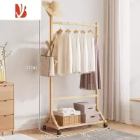 三维工匠晾衣架晾衣杆阳台晒室内器落地简易家用被子出租房省空间衣帽架