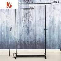 三维工匠加厚家用304不锈钢晾衣架落地卧室折叠x型室外阳台单杆式架子伸缩