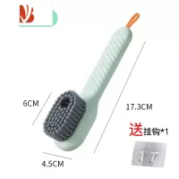 三维工匠加液鞋刷多家用洗鞋刷子按压式出液软毛洗衣清洁刷不伤鞋器