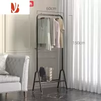 三维工匠晾衣架落地卧室家用衣帽架衣服晒挂杆室内简易衣服收纳置物挂架子