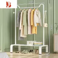 三维工匠晾衣架落地室内凉衣杆卧室简易折叠挂衣服架子家用阳台晒被子器