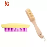 三维工匠鞋刷洗鞋家用塑料可拆卸软毛洗衣刷衣服实木板刷家居清洁长柄木刷