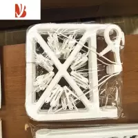三维工匠日式多夹子晾衣架家用晾袜子架学生儿童防风夹挂衣服架子衣夹宿舍