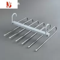 三维工匠多层多魔术裤架裤子收纳器专用裤挂钩衣架家用衣柜伸缩折叠
