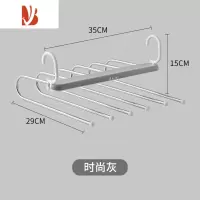 三维工匠折叠裤架伸缩多收纳器家用衣柜内置挂裤子专用衣架裤夹