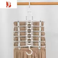 三维工匠折叠裤架多多层裤子衣架家用衣柜收纳器L型6连挂裤架