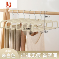 三维工匠植绒裤架家用挂裤子衣架整理师专用很薄的省空间防滑收纳器