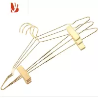 三维工匠北欧ins裤架裤夹 家用服装店用金色衣架伸缩多衣架子裙夹