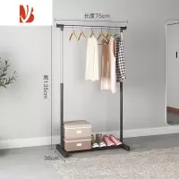 三维工匠加固简约家用阳台落地晾衣架双杆伸缩升降移动晾衣杆衣服架挂衣架