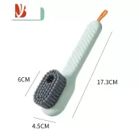 三维工匠加液鞋刷多洗鞋刷子家用按压式出液软毛洗衣清洁刷不伤鞋器