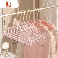 三维工匠衣架家用挂衣亚克力透明防肩角轻奢高级网红服装店仙女晾衣撑