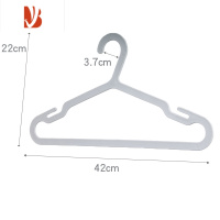 三维工匠简约扁晾衣架防肩角衣挂家用挂衣塑料衣服架晾晒衣撑挂钩50个