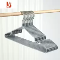 三维工匠防滑不锈钢衣架子挂衣晾衣家用吊带宿舍成人衣架衣柜专用加粗加大