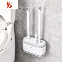 三维工匠硅胶马桶刷家用无死角厕所清洁器卫生间2023新款三合一壁挂刷子
