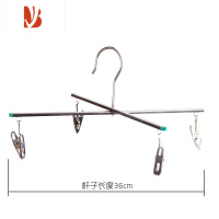 三维工匠不锈钢四夹裤架家用十字裤夹8夹折叠衣架晒牛仔晾晒架4夹衣架