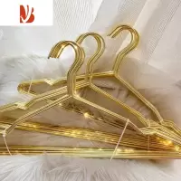 三维工匠衣架ins北欧风轻奢高级新款衣架金色金属衣挂家用服装店专用衣撑