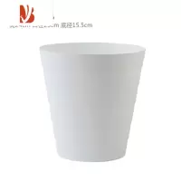 三维工匠家用素色无盖竹节垃圾桶客厅卧室简约大号纸篓厨房卫生间小垃圾筒