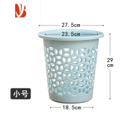 三维工匠家用无盖简约客厅垃圾桶厕所镂空纸篓卫生间废纸桶厨房大号垃圾筒