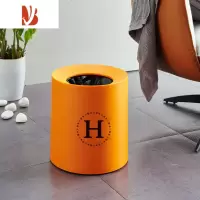 三维工匠摇盖垃圾桶卧室家用客厅厕所卫生间翻盖办公室创意轻奢高颜值