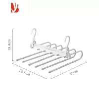 三维工匠折叠裤架多裤子衣架多层家用魔术裤夹衣柜收纳器裤挂架