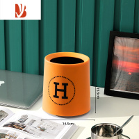 三维工匠小垃圾桶桌面轻奢风迷你办公室桌上茶几专用收纳桶家用小号废纸桶