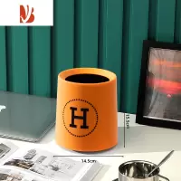 三维工匠小垃圾桶桌面轻奢风迷你办公室桌上茶几专用收纳桶家用小号废纸桶