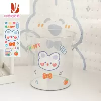 三维工匠透明垃圾桶ins网红家用卧室卫生间厨房大号纸篓办公室纸筒收纳桶