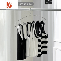 三维工匠家用不锈钢内衣晾晒架宿舍衣柜吊带背心收纳器防滑多挂衣架