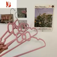 三维工匠馨帮帮杂货铺 爱心蝴蝶结晾衣架宿舍衣服架衣撑衣架家用挂衣