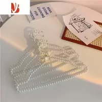 三维工匠*漂亮的小姨妈* ins闪粉透明塑料衣架珍珠晾衣架衣撑衣帽间衣服架