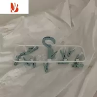 三维工匠馨帮帮杂货铺 家用晾衣架多架子32夹袜子架可旋转多收纳衣架