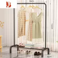 三维工匠简易晾衣架落地折叠阳台晒衣服架子家用卧室家用晾衣杆折叠挂衣架
