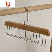 三维工匠木质吊带衣架收纳挂内衣背心裙子裤子波浪多家用晾衣挂衣架