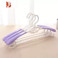 三维工匠伸缩宽肩防滑家用器衣架衣挂旋转多卧室塑料晾衣撑