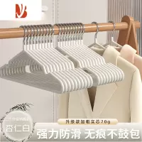 三维工匠加粗衣架家用挂衣学生宿舍用晾晒不锈钢防滑100个衣服挂撑子